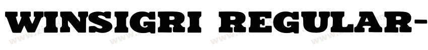 Winsigri Regular字体转换